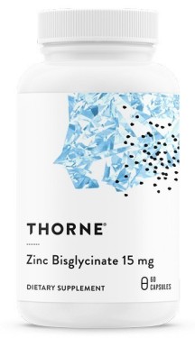 Zinc Bisglycinate 15 mg 60 Capsules by Thorne